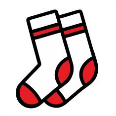 Socks with logo