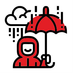 21 inch foldable umbrella haarlem with logo